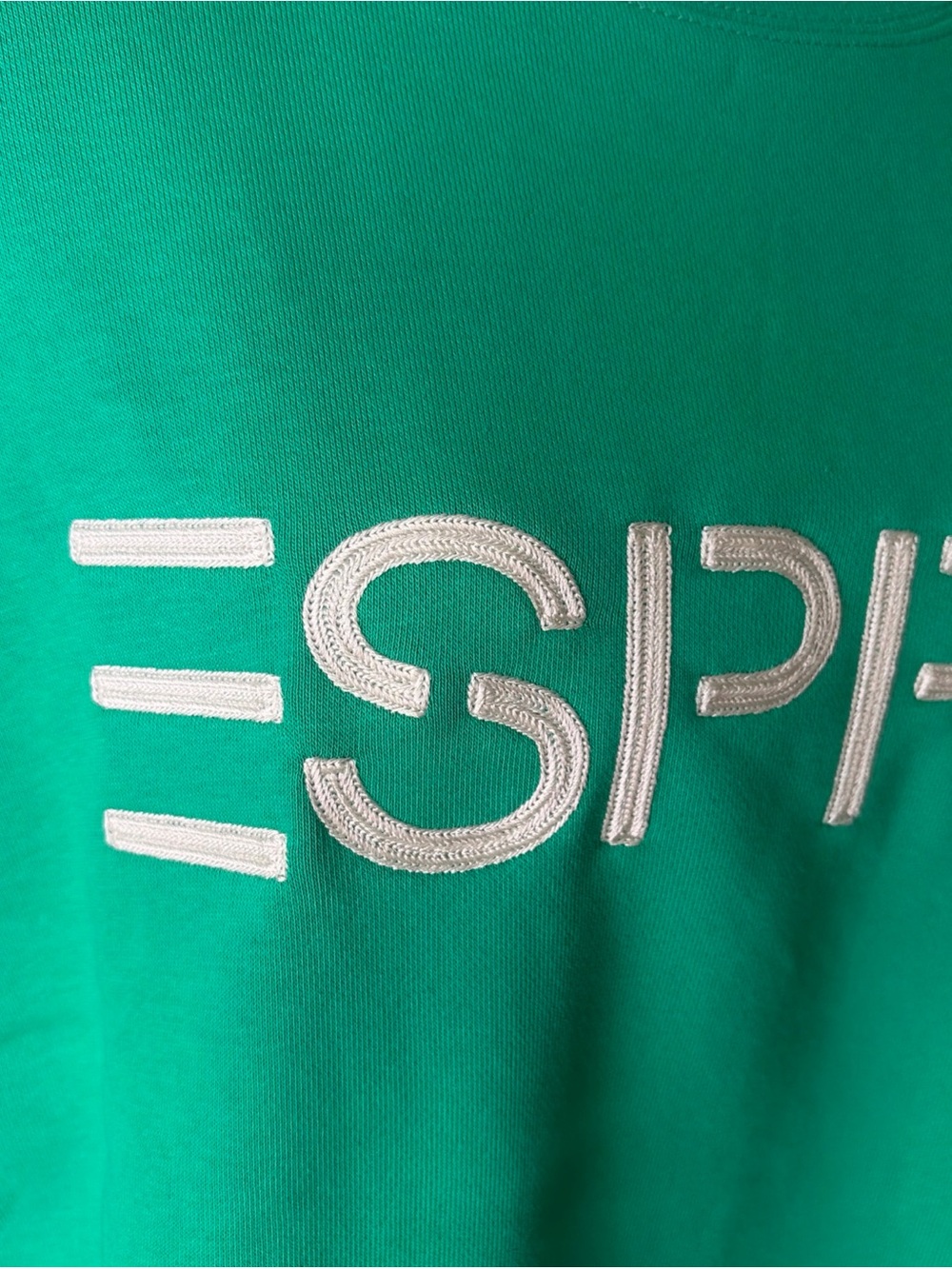Esprit Emerald Green Logo Crewneck Sweatshirt - Picture 2 of 3